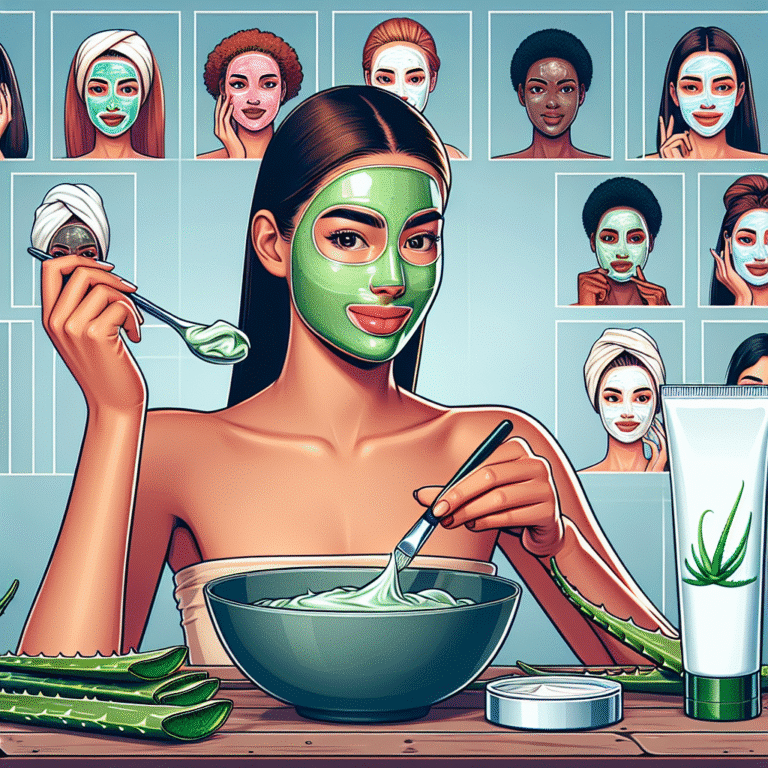 Diy face masks using aloe vera for glowing skin