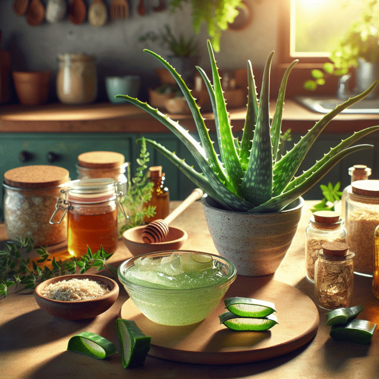 Creating DIY Face Masks with Aloe Vera for Radiance