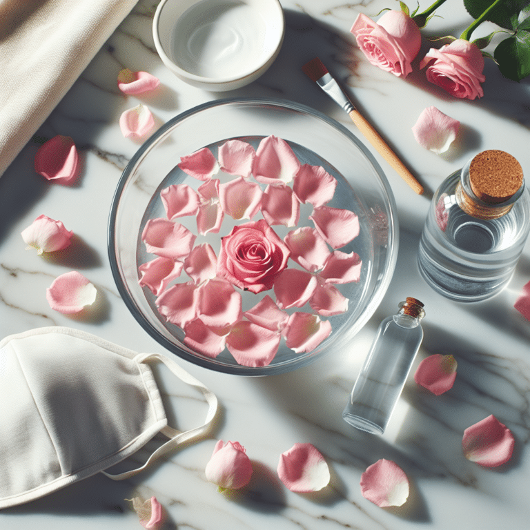 how to make a rose water face mask