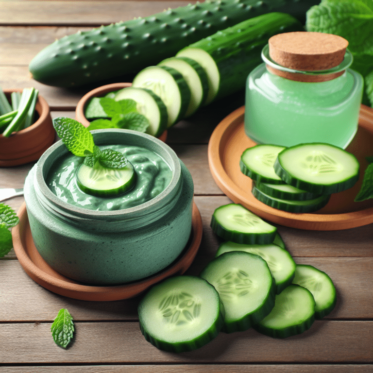 cucumber face mask for cooling skin