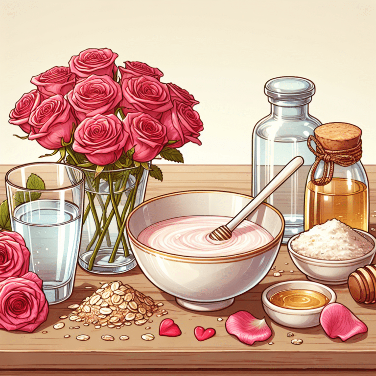 how to make a rose water face mask