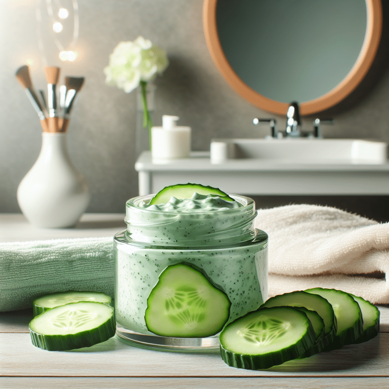 cucumber face mask for cooling skin
