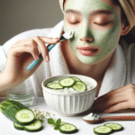 cucumber face mask for cooling skin