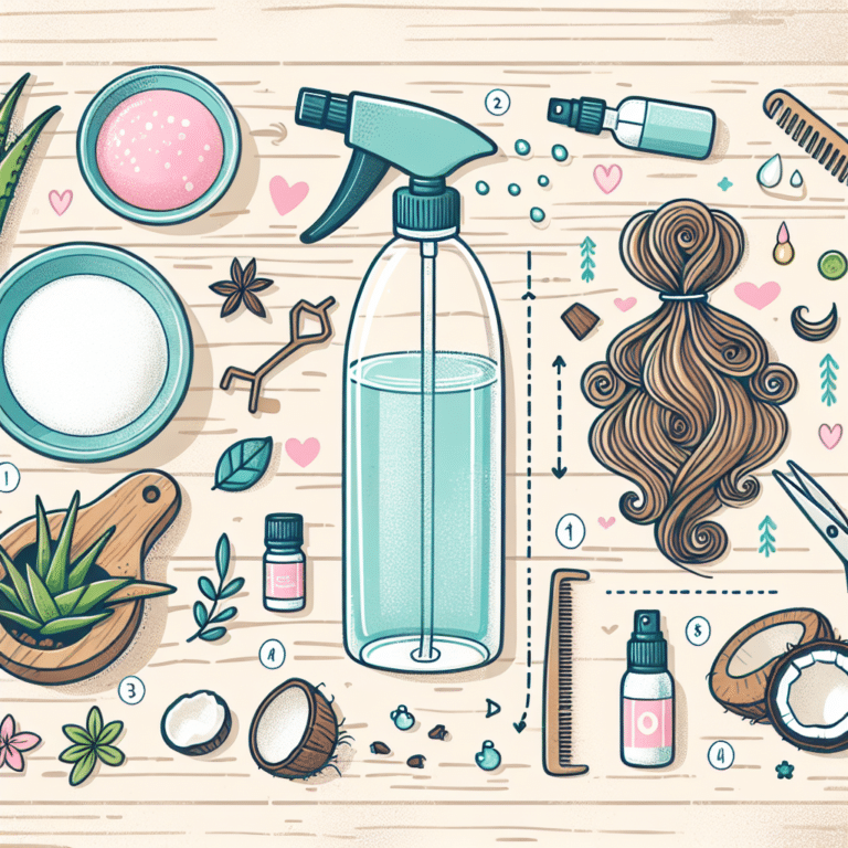 DIY detangler spray for kids hair